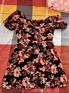 Women Multicoloured Floral Fit &amp; flare Dress