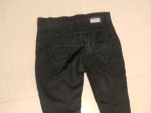 Combo Of 2 Stylish Black Jeans with Cutouts