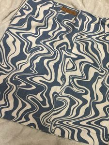 Swirl Print Mini Skirt