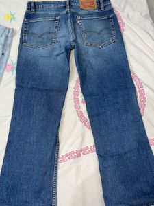 Light Blue Bootcut Jeans And Dark  Jean Combo Offe