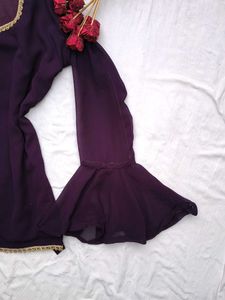 Desi Y2k Corset Georgette Kurti💜