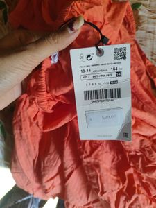 Coral Striped Sundress