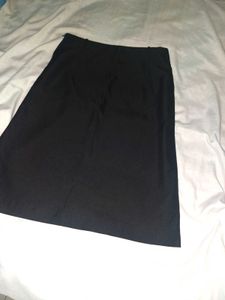 Formal Black Midi Skirt