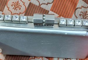 Clutch Silver Grey Clr,minor Flaws As Seen