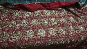 Heavy work wedding saree for Bride
