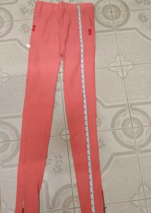 Coral Zippered Pants