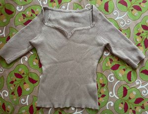 Ribbed knit top