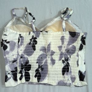 Floral Print Top With Jacket