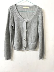 Light Grey Knit Cardigan