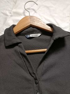 Black Collared Top