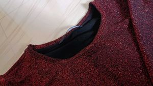 Sparkly Red Long Sleeve Top