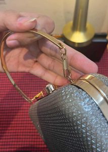 Sparkly Silver Clutch