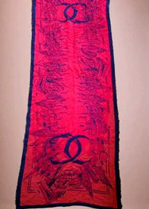 Chanel large luxurious delicate silk/wool scarf