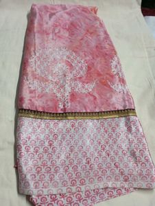 Used Rose Creap Saree