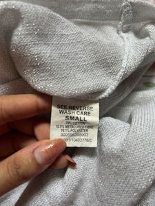 Loose Knit Grey Top