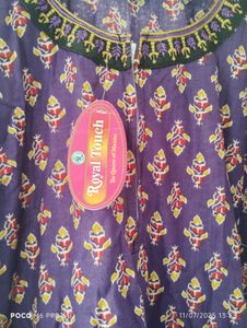 Purple Printed Nighty
