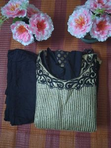 Black Anarkali With Pant