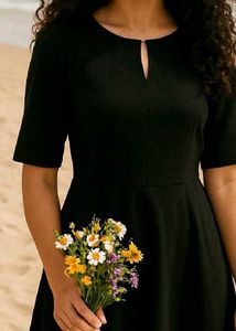 Classic Black Fit &amp; Flare Dress