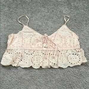 Peach Crop Top