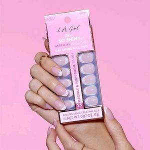 L.A. Girl So Shiny French Tip Nails