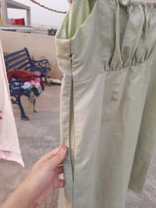 Sassafras Pista Green Dress Women