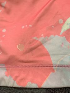 Pink Printed Sports Bra