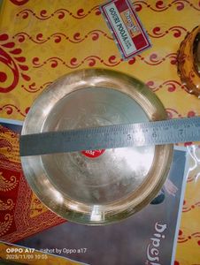 Laddu gopal  Brass pooja thali set, Cotton Saree