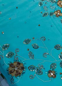 Heavy Bridal Embroidered Stone Work Saree