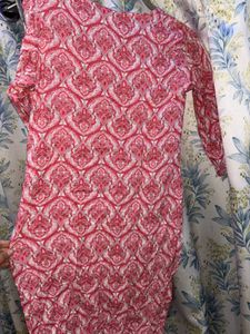Pink Printed Kurta