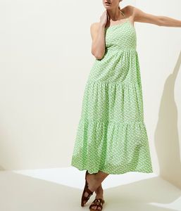 M&S Pure Cotton Printed Midaxi Beach Dress