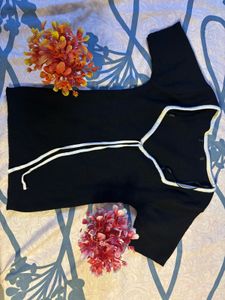 Cute Black Top.SIZE-28-34.NOT WORN EVEN ONCE