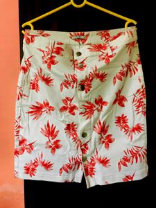 Floral Print Mini Skirt
