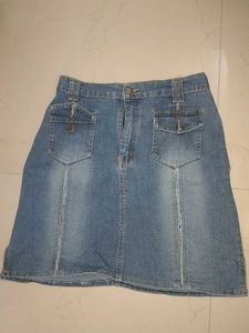Denim Mini Skirt