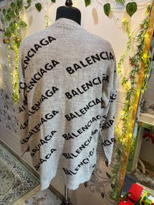 Balenciaga Grey Knit Sweater Semi Winter