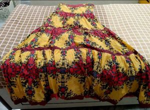 Tiered Floral Print Dress