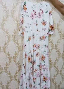 Floral White Dress