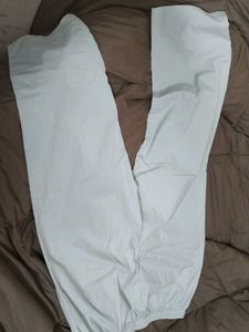 Light Green Wide-Leg Pants