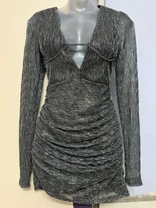 Pintrest Sparkly Silver Mini Dress