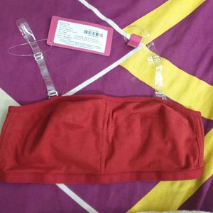 Red Bandeau Bra