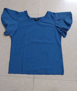 Blue Solid Top