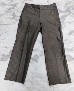 Brown Colour Formal Silk Pant