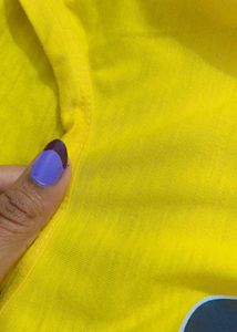 Yellow Mickey Mouse crop top