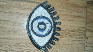 Evil Eye/ Blue Eye, sew on patch (Slightly Used)