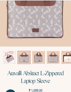 Brand New Zouk Brown Laptop Bag