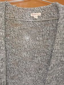 Gray Knit Duster Cardigan