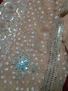 Embroidered Sequins Partywear Saree