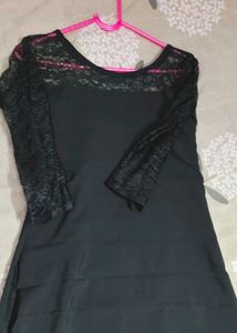 Elegant Black Lace Dress