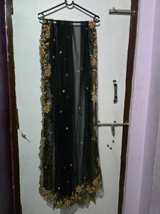 Black Net Dupatta