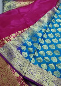 Elegant Pink Banarasi Saree