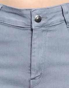 Grey Denim Skinny Jeans+free Western Top